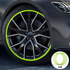 Green Aluminum Alloy Wheel Rim Protector- Fits All Cars