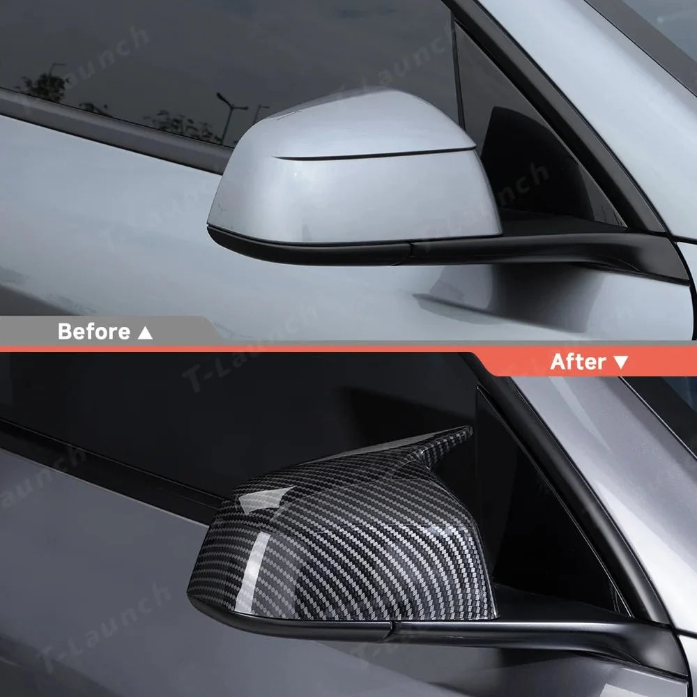 GT-Style Side Mirror Cover Caps for Tesla Model Y Juniper 2025+
