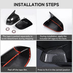 GT-Style Side Mirror Cover Caps for Tesla Model Y Juniper 2025+