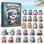 Shark Advent Calendar 2026 - 24 Funny Shark Ornaments