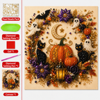 Halloween Ghost Pearl Diamond Painting DIY Art Kit, 3D Bead Craft
