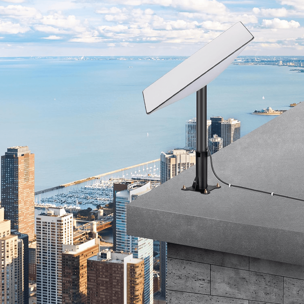 Heavy-Duty Carbon Steel Roof Mount for Starlink Gen 2 Dish