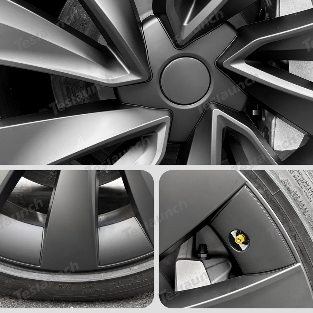 Helix 2.0 Style Wheel Hubcaps (Set of 4) for Tesla 2025+ Model Y Juniper 20'' Helix 2.0 Wheels