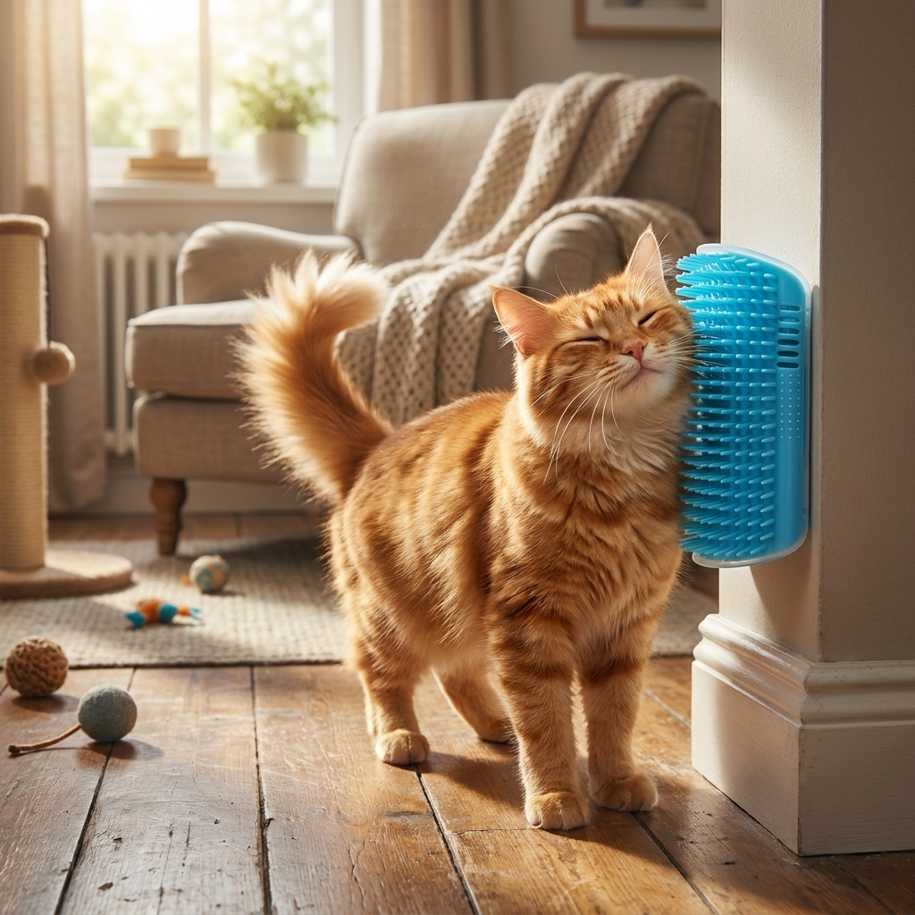 Cat Scratcher & Grooming Massager