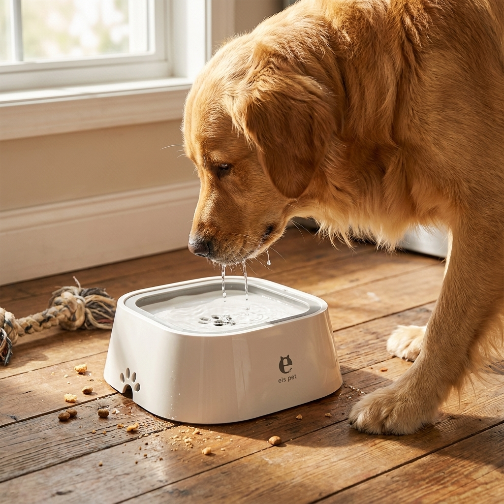 No-Spill Floating Dog Water Bowl