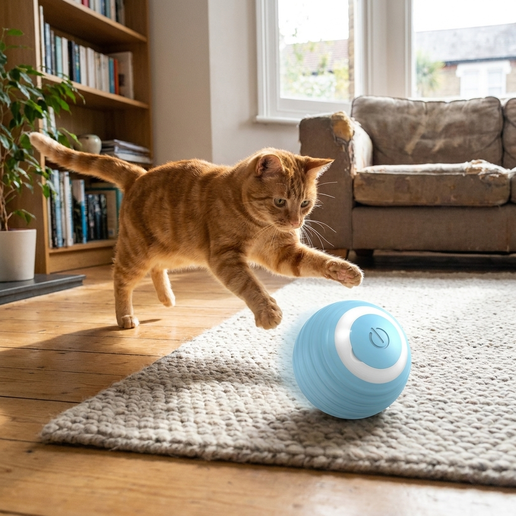 Smart Rolling Ball Cat Toy