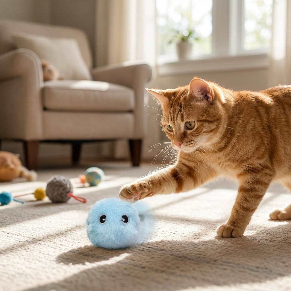 Interactive Sound Cat Ball Toy