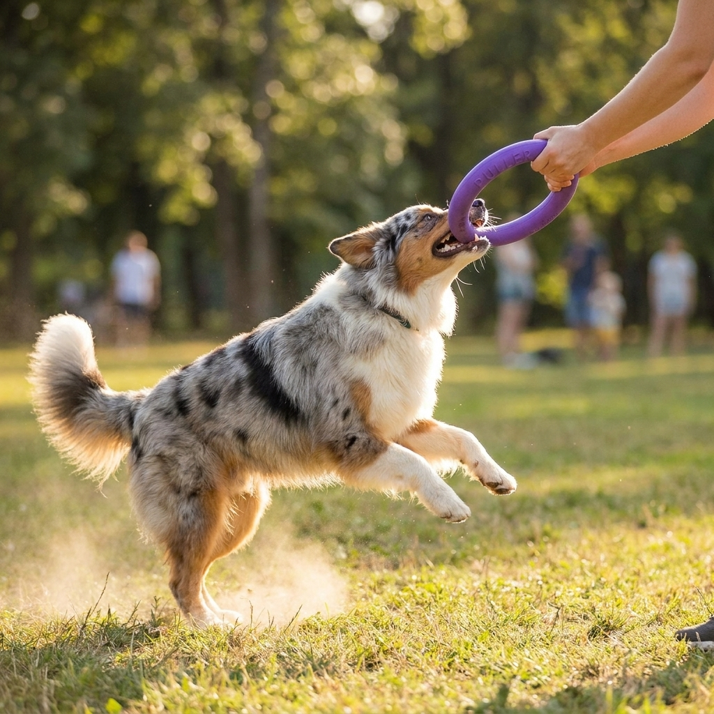 Puller Dog Ring Toy, 2 Rings