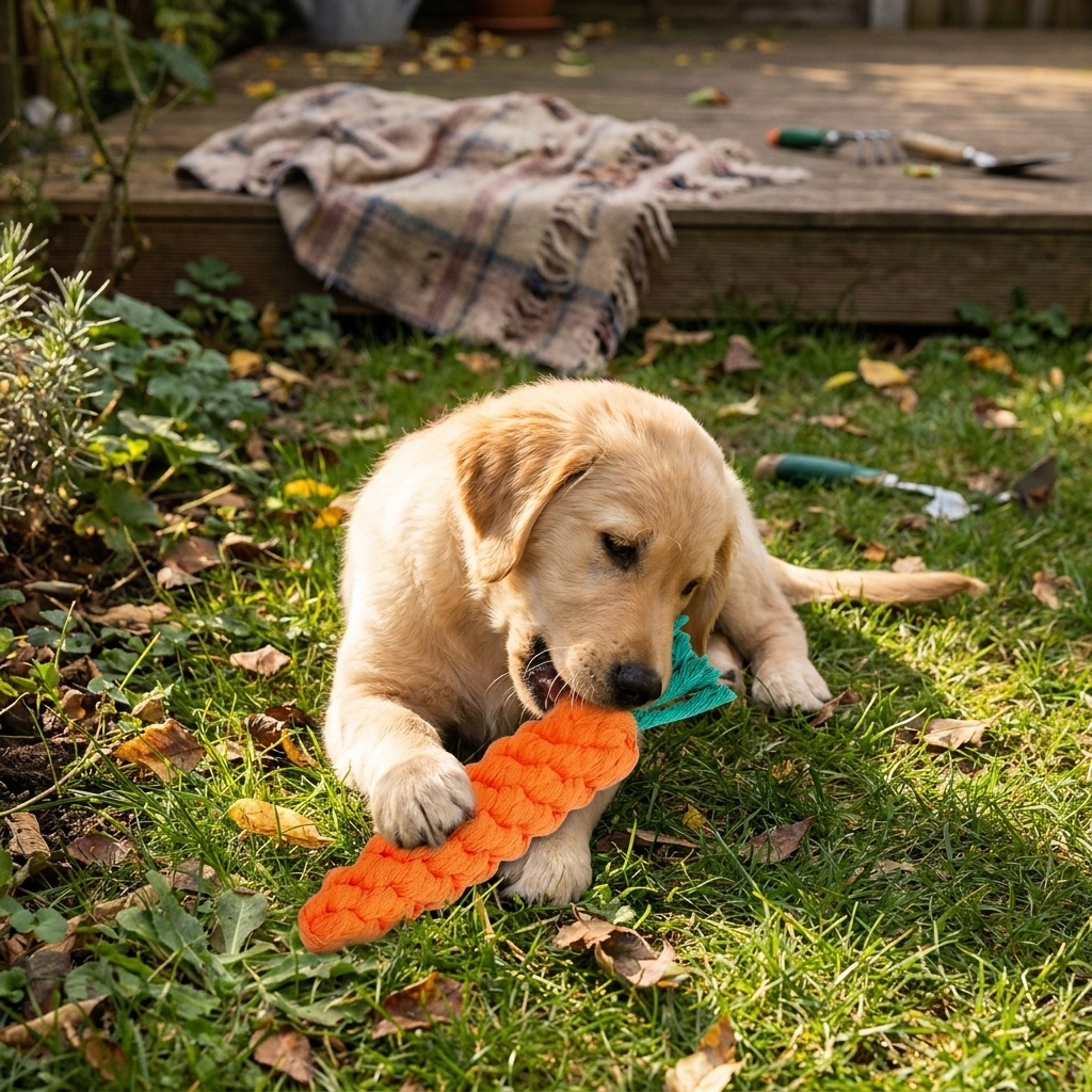 Carrot Rope Dog Chew Toy