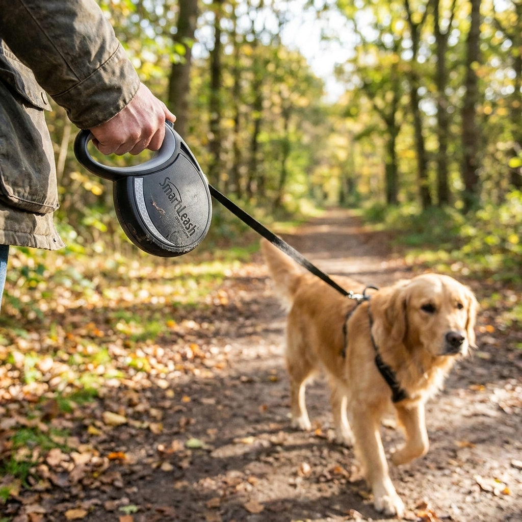 SmartLeash Retractable Dog Leash, 15FT