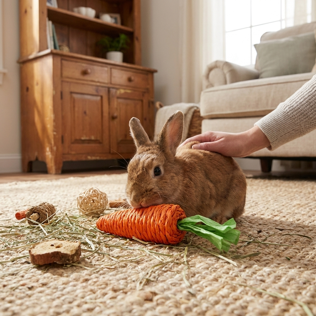 Miroken Catnip Carrot Teething & Scratch Toy