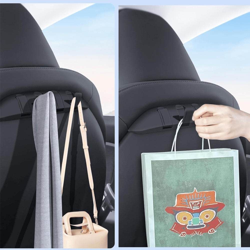 Hidden Foldable Seat Back Hook Bracket for Tesla Model 3/Y