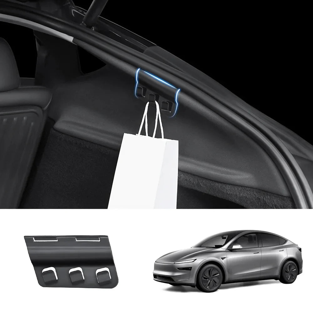 Hidden Trunk Grocery Bag Hook for Tesla Model Y Juniper 2025+