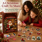Christmas DIY Ornament Kit – 24-Piece Tree Decoration Craft Set, Holiday Activity Gift for Kids & Family