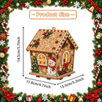 DIY Pearl Art Kit – 3D Handmade Christmas House Decoration, Holiday Craft Gift for Family & Friends