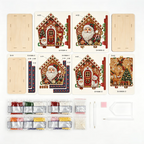 DIY Pearl Art Kit – 3D Handmade Christmas House Decoration, Holiday Craft Gift for Family & Friends