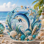 Ocean Pearl Art DIY Hanging Ornament Kit, Acrylic Hanging Ornament for Window Home Decor