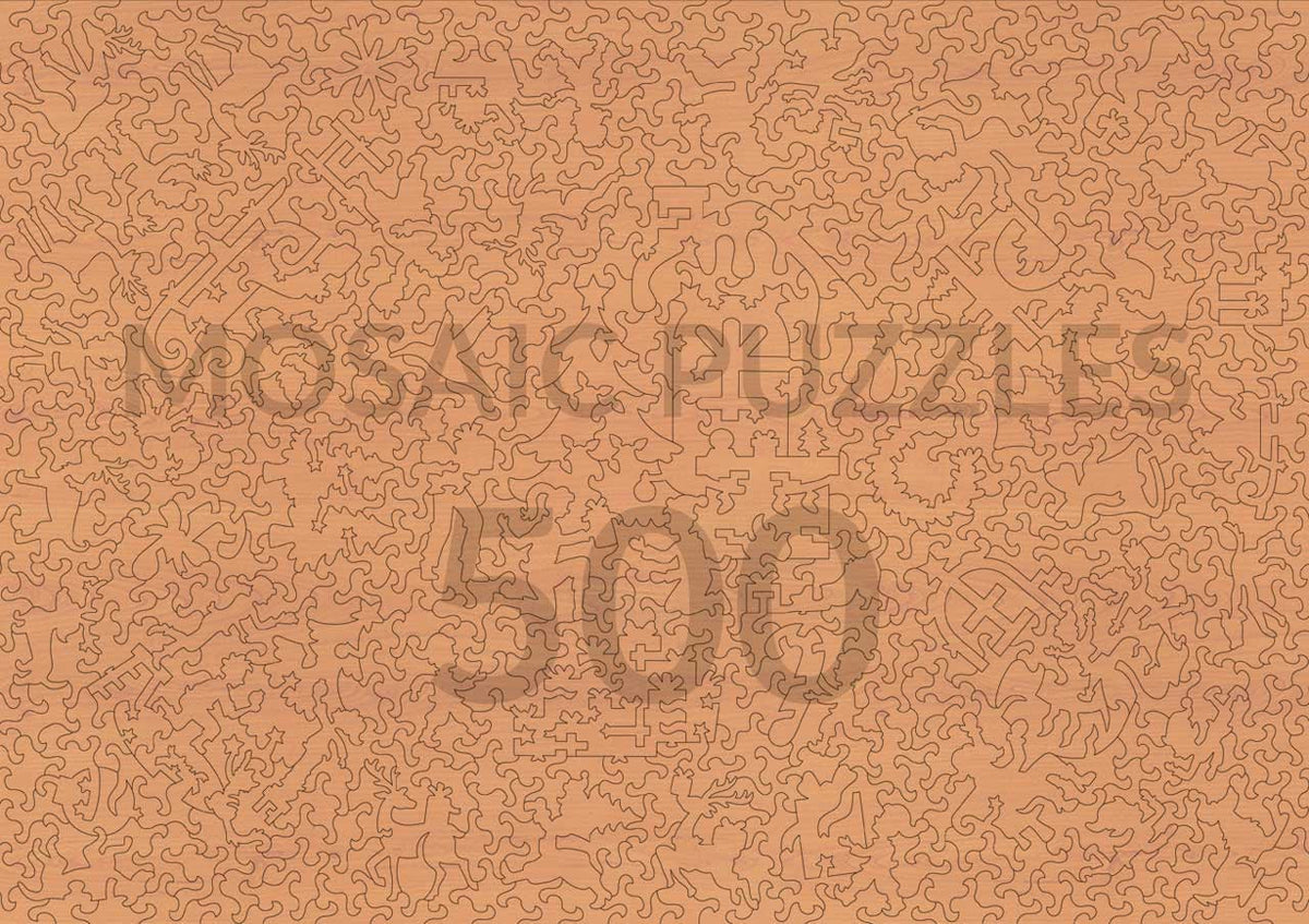 Wooden Christmas Puzzle - Unique Puzzle Pieces for Adults and Families