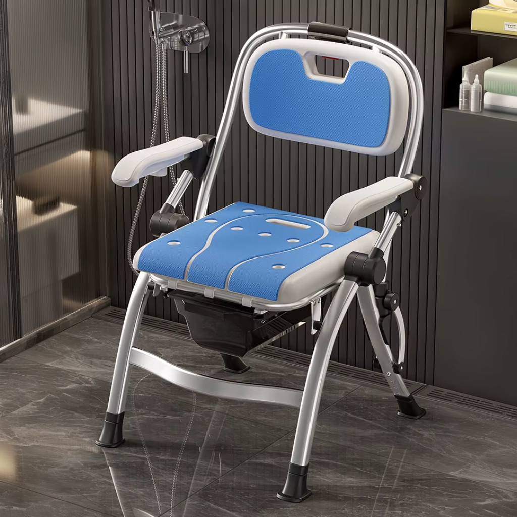 Ergonomic Non-Slip Elderly Bathroom Chair