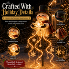 Snowman Magic Fountain-Flowing Snowflake LED Christmas Garden Light❄️