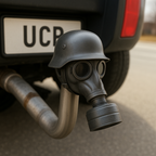 Black Gas Mask Helmet Trailer Hitch Cover