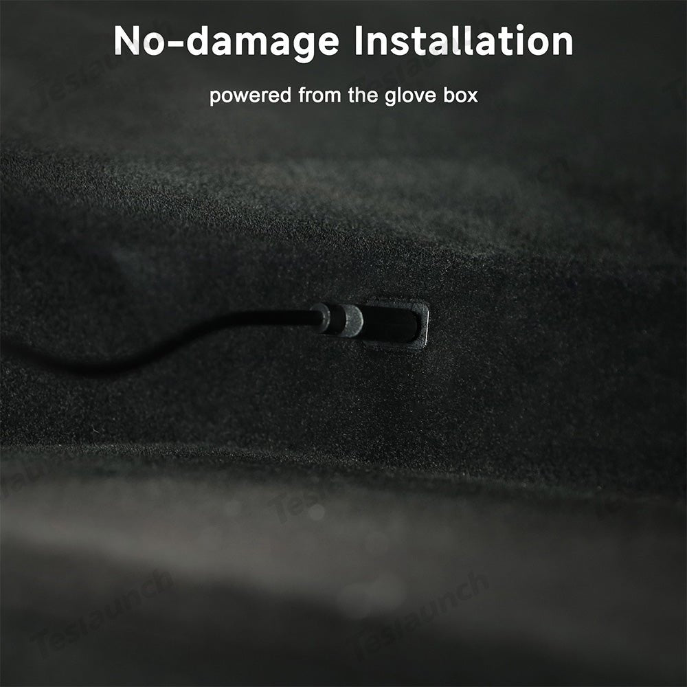 Interior LED Ambient Lights with App Control for Tesla 2024+ Model 3 Highland – Dashboard & Wireless Charging Frame