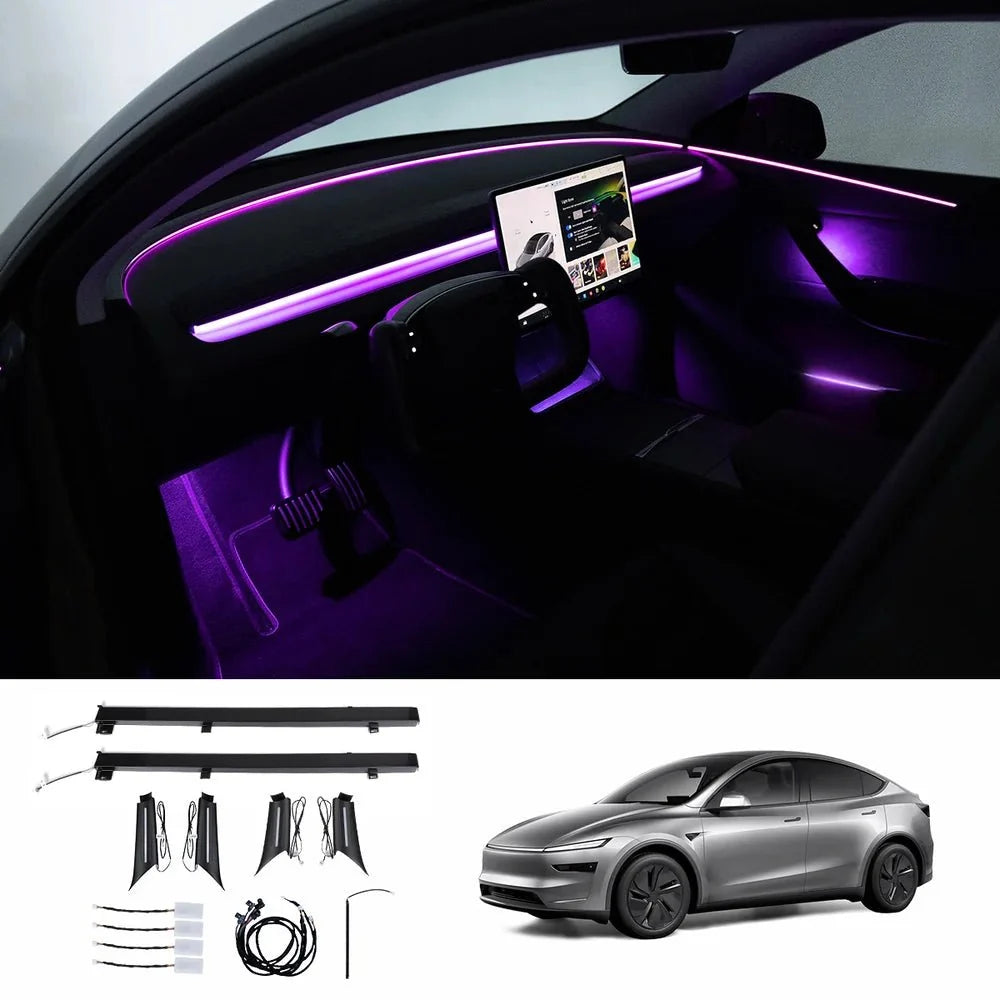 Interior RGB Ambient Lighting Kit for Tesla Model Y Juniper / Model 3 Highland