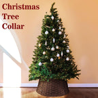 Braided Rattan Christmas Tree Collar - Wicker Christmas Tree Base Cover