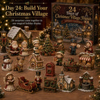 Christmas Village Friends Advent Calendar - 24 Miniatures for Your Own Christmas Village