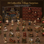 Christmas Village Friends Advent Calendar - 24 Miniatures for Your Own Christmas Village