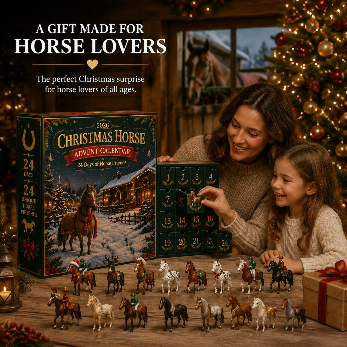 Christmas Horse Advent Calendar 2026 - 24 Horse Friends