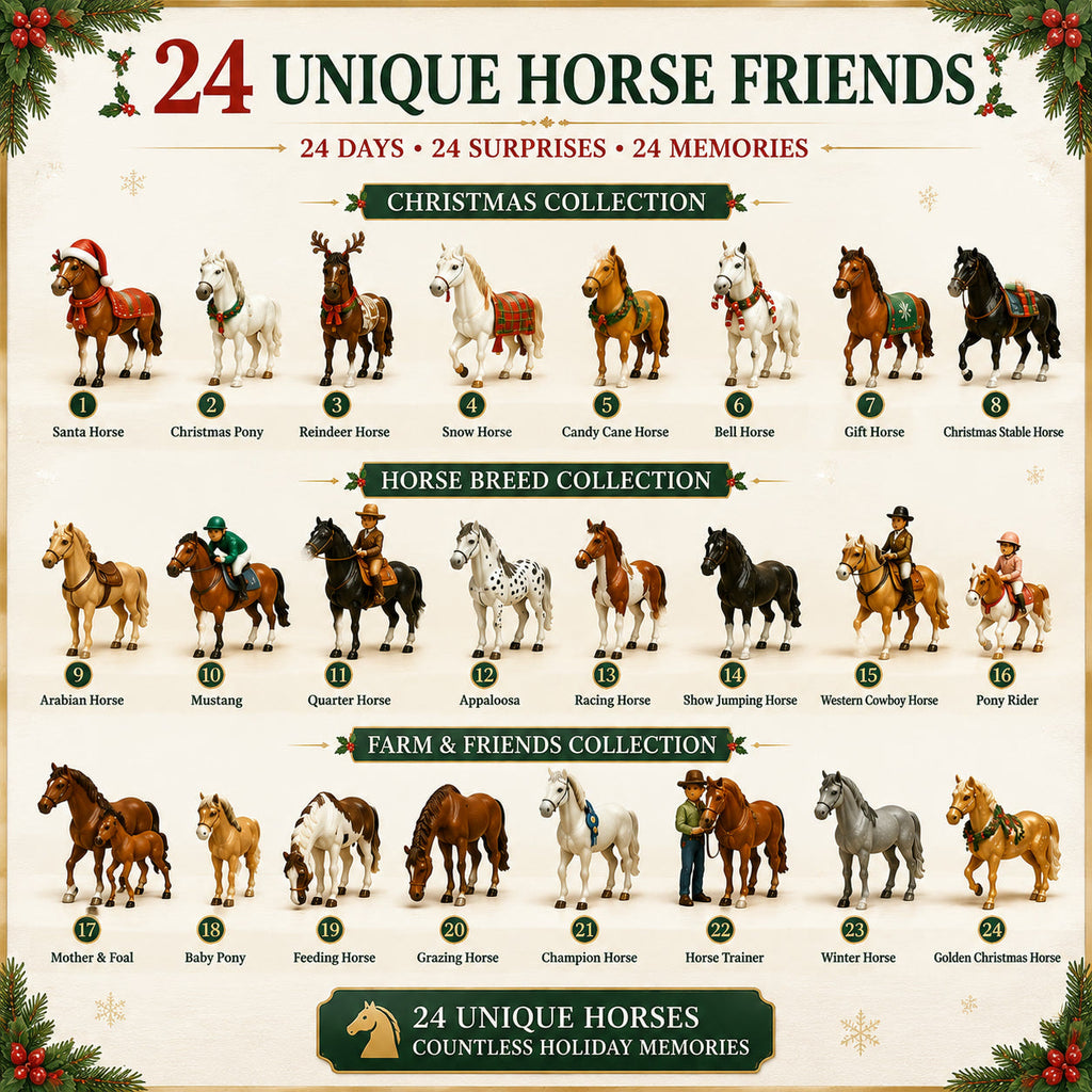 Christmas Horse Advent Calendar 2026 - 24 Horse Friends