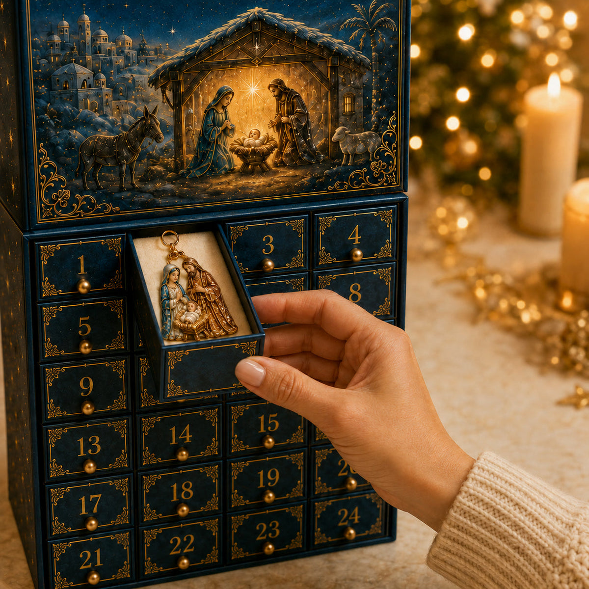 Nativity Advent Calendar 2026 - 24 Christmas Ornaments