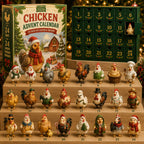 Chicken Advent Calendar 2026 - 24 Christmas Chicken Figurines