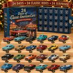 Classic American Cars Advent Calendar 2026 - 24 Acrylic Vintage Cars