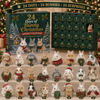 Rabbit Christmas Advent Calendar 2026 - 24 Rabbit Figurines