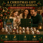 Rabbit Christmas Advent Calendar 2026 - 24 Rabbit Figurines
