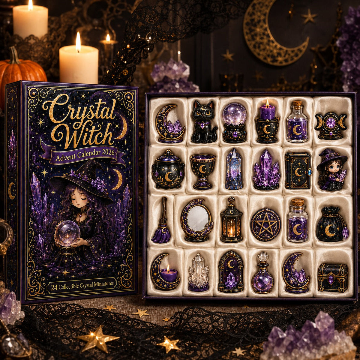 Crystal Witch Advent Calendar 2026 - 24 Days of Magical Miniatures