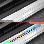 Laser-Effect Door Sill Protector Stickers for Tesla Model Y Juniper 2025+ (4PCS)
