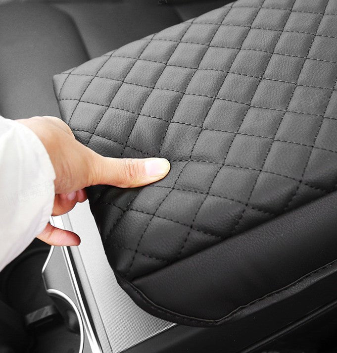 Leather Armrest Cover for Tesla Model 3 Highland / Model Y Juniper