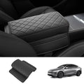 Leather Center Armrest Cover with Side Pockets for Tesla Model Y Juniper 2025+