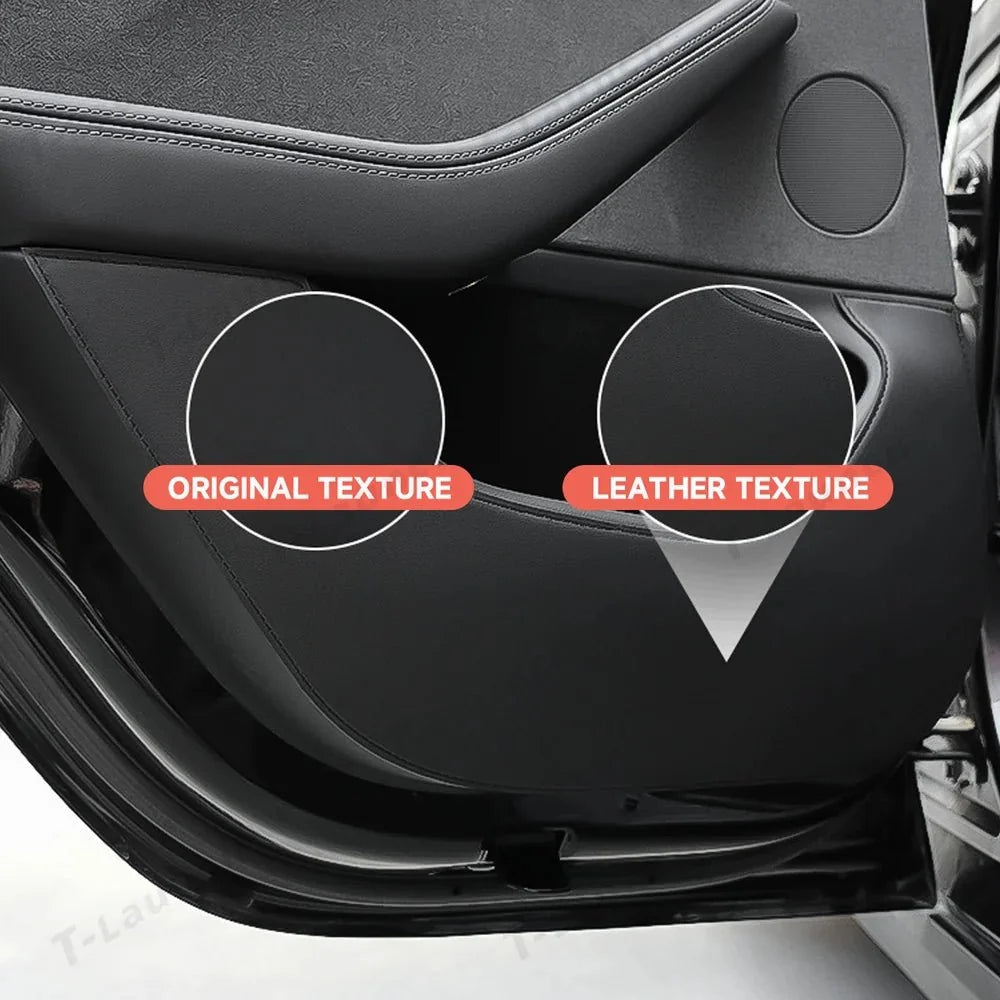 Leather Door Kick Guards for 2026 New Tesla Model Y Standard