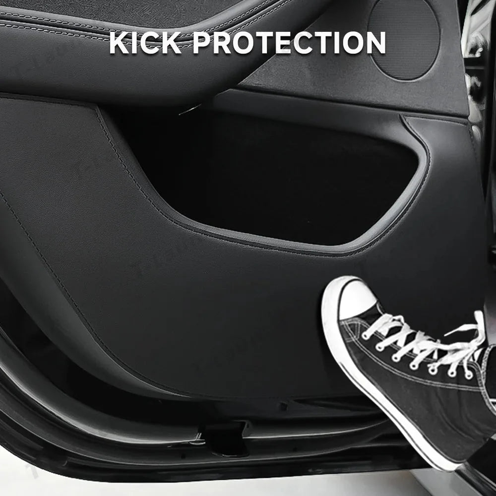 Leather Door Kick Guards for 2026 New Tesla Model Y Standard