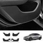 Leather Door Kick Guards for Tesla Model Y Juniper 2025+ / Model 3 Highland 2024+