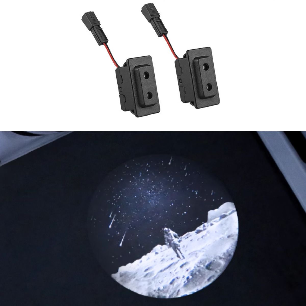 LED Courtesy Door Projector Puddle Lights for Tesla Model 3 / Y