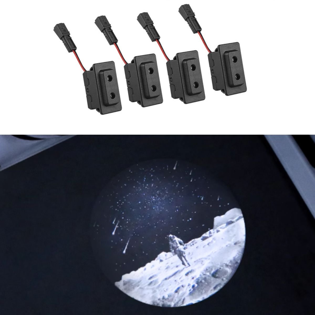 LED Courtesy Door Projector Puddle Lights for Tesla Model 3 / Y