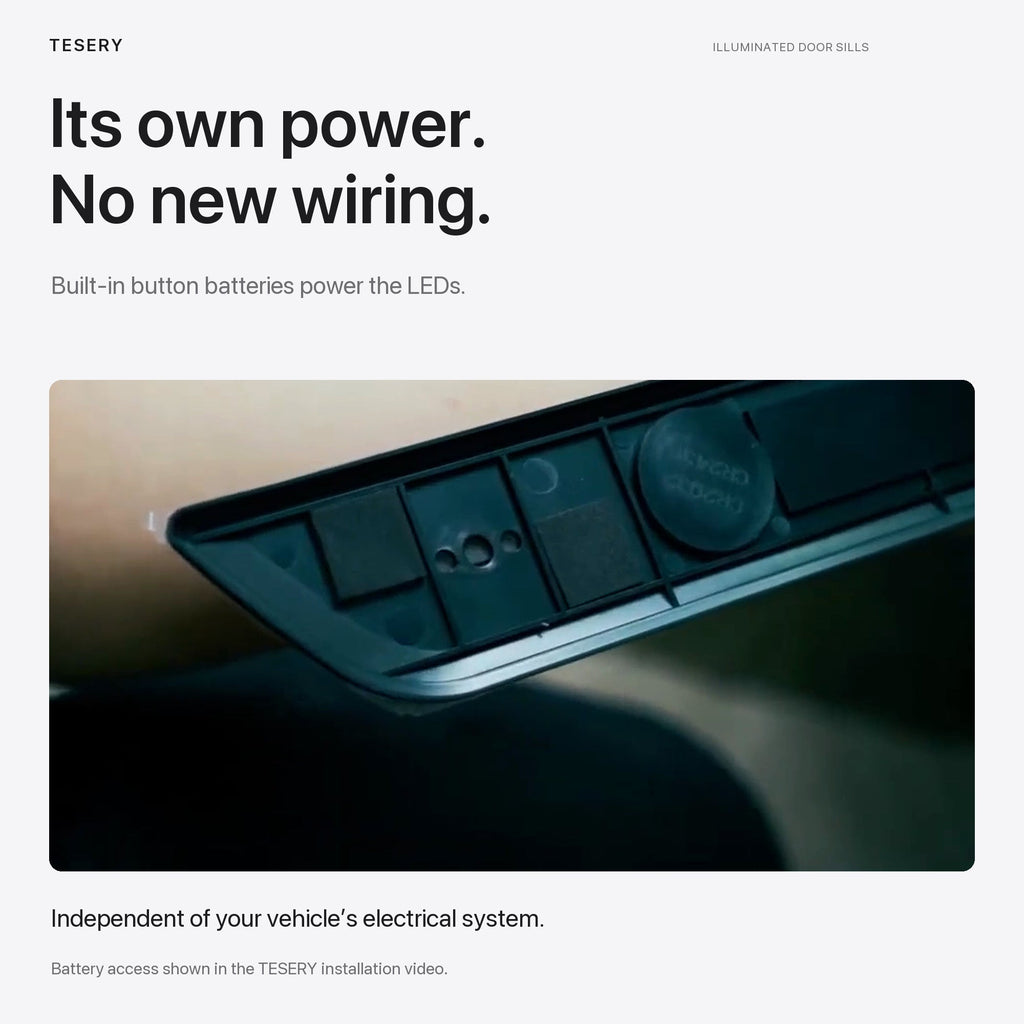 LED illuminated Welcome Pedal Door Sill Protector for Model Y / 3 | Miroken