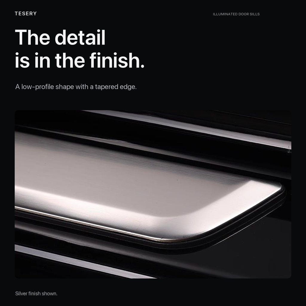 LED illuminated Welcome Pedal Door Sill Protector for Model Y / 3 | Miroken