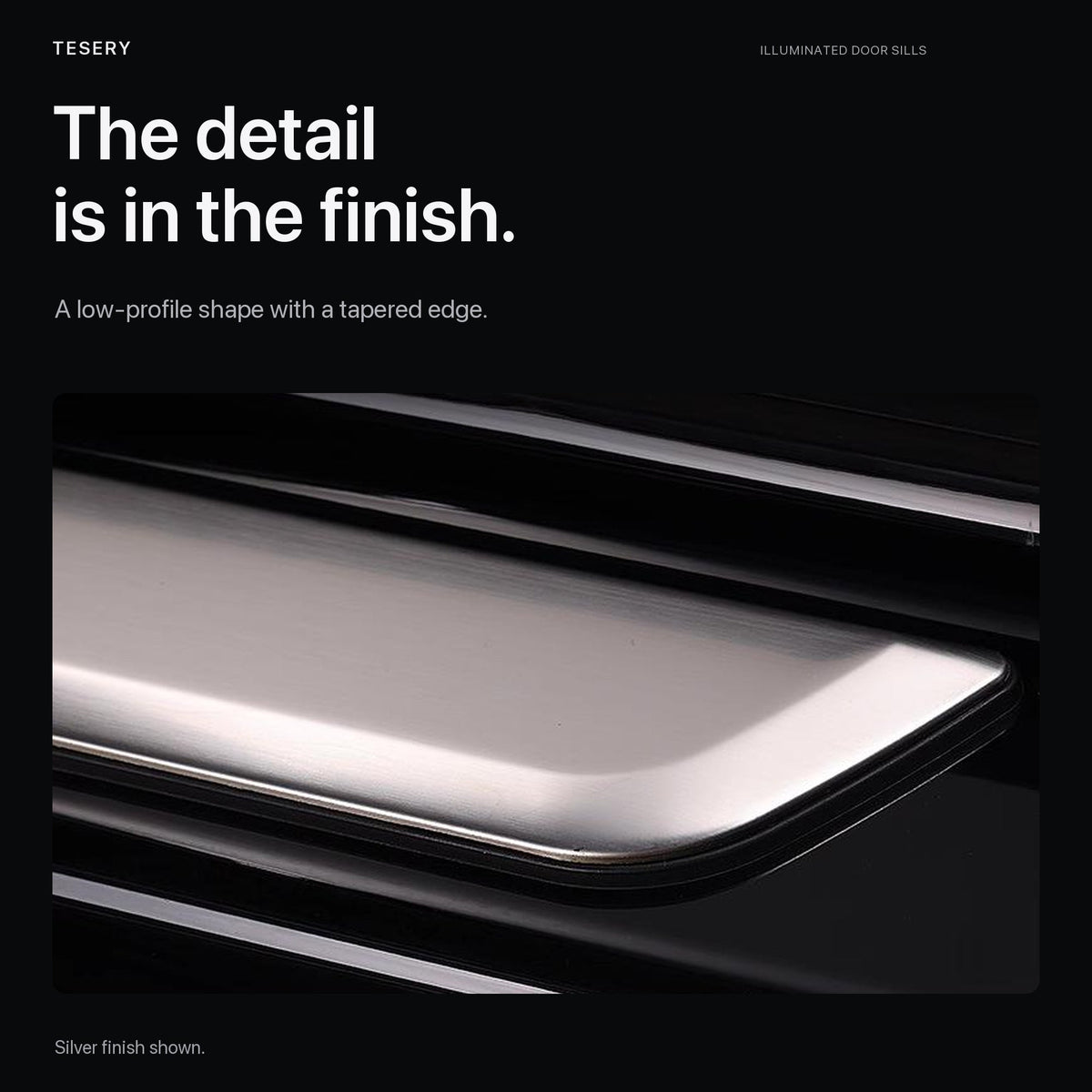 LED illuminated Welcome Pedal Door Sill Protector for Model Y / 3 | Miroken