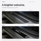 LED illuminated Welcome Pedal Door Sill Protector for Model Y / 3 | Miroken